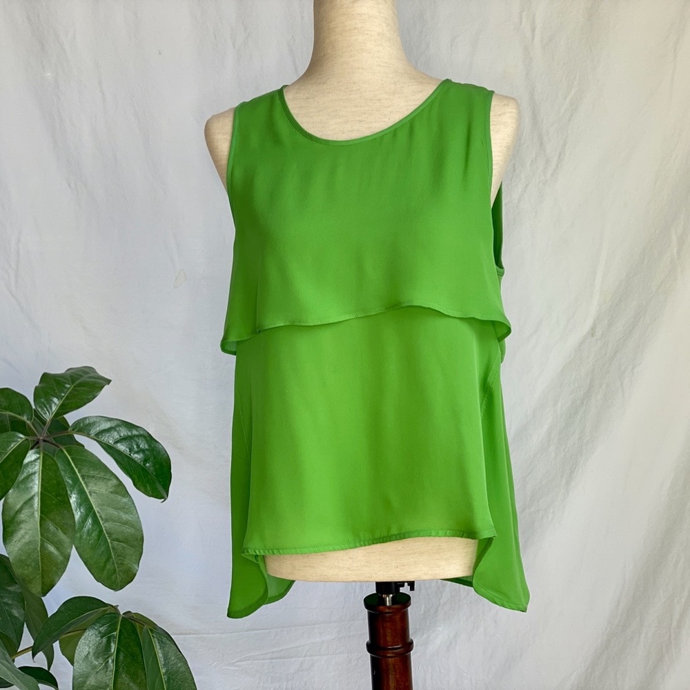 Love Token 100% Silk Tiered Tank Top - Picture 5 of 10